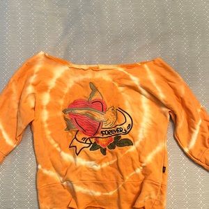 Le Donne short sleeve tie die shirt